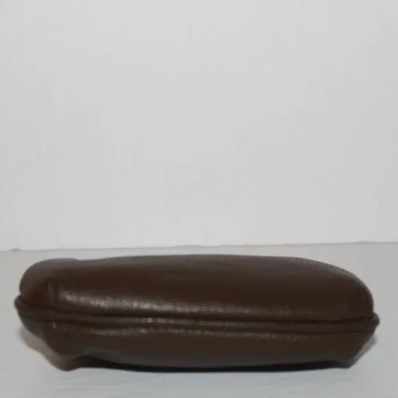 Vintage Dooney & Bourke Brown Leather Small Frame Coin Purse - Picture 2 of 4